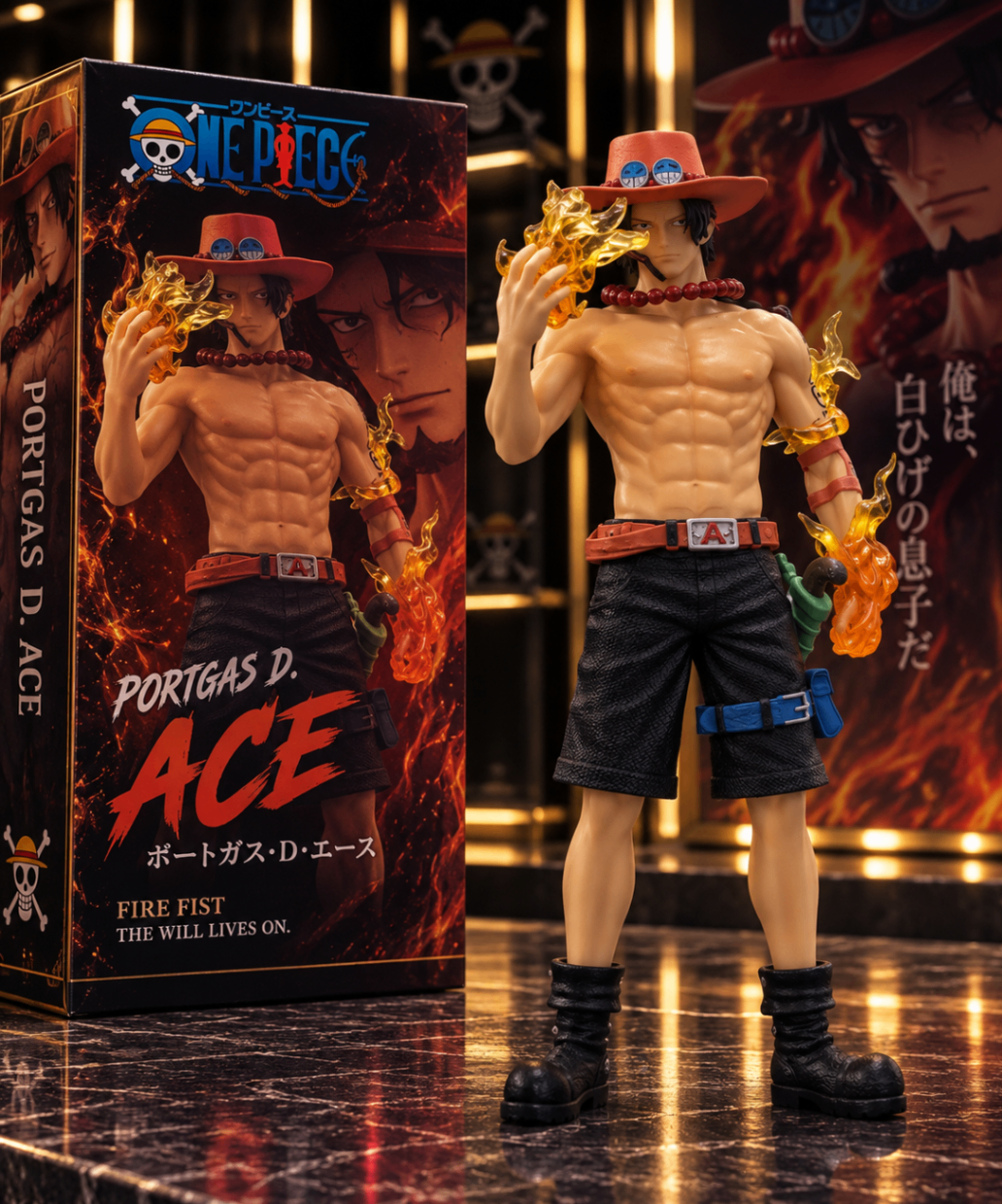 Figurine Portgas D. Ace debout