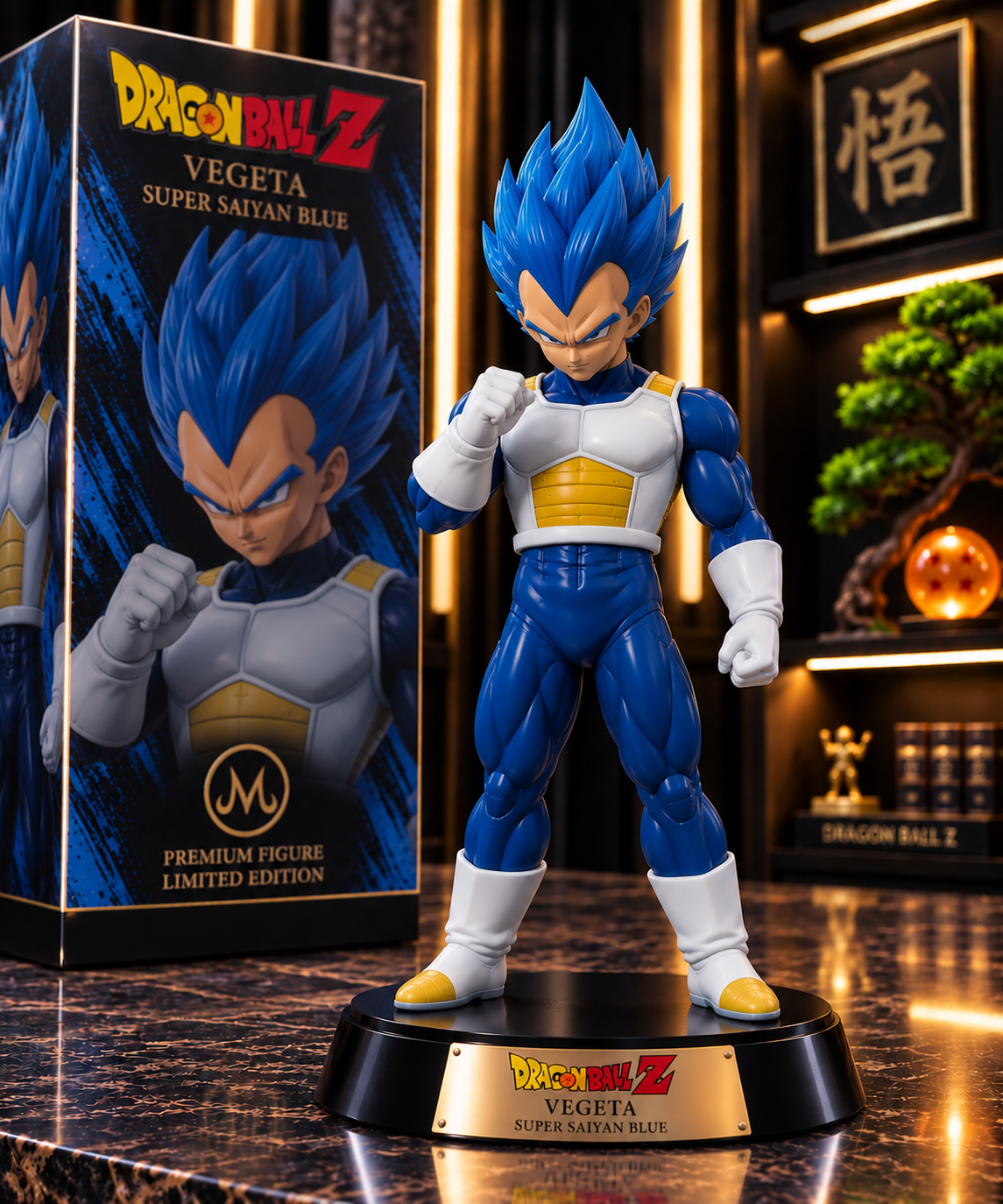 Figurine Végéta Super Saiyan bleu roi