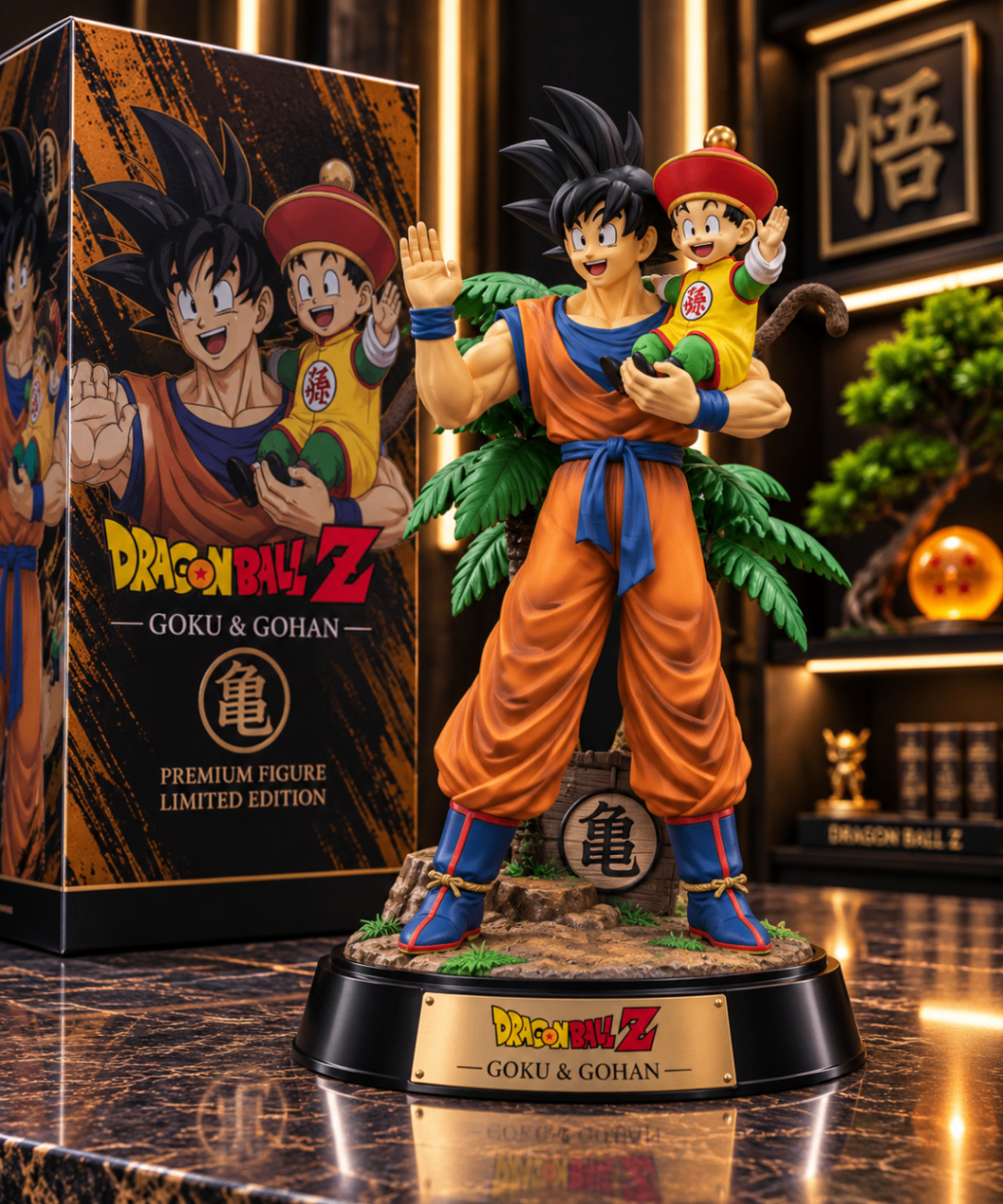 Figurine Son Goku et Son Gohan